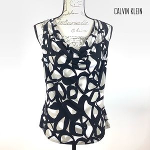▪️SOLD▪️CALVIN KLEIN drape neck sleeveless top